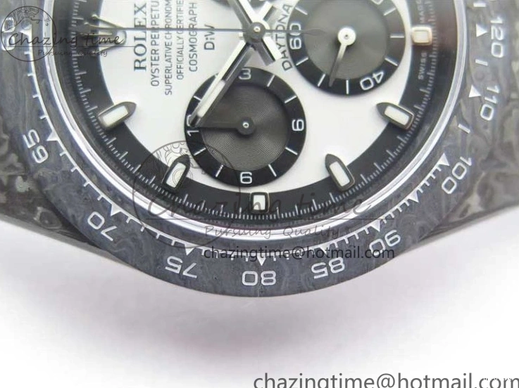 MiroTime 0320 WrinkleFree Daytona DIW Carbon Noob 1:1 Best Edition White Black Dial on Nylon Strap SA 2614